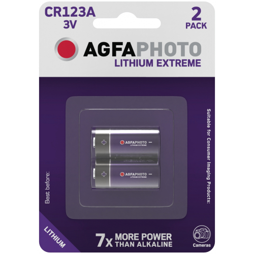 GPCR123AP-2UE1 CR123A 3V Lithium Battery for Photo Camera GP
