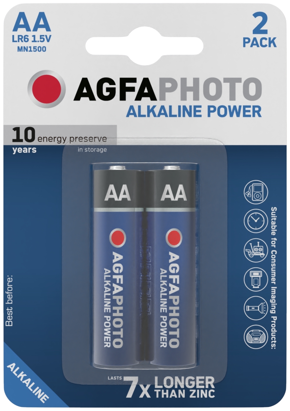 BATTERIA Battery 1230mah per Agfa Agfaphoto Microflex 100 102 batterij bateria 